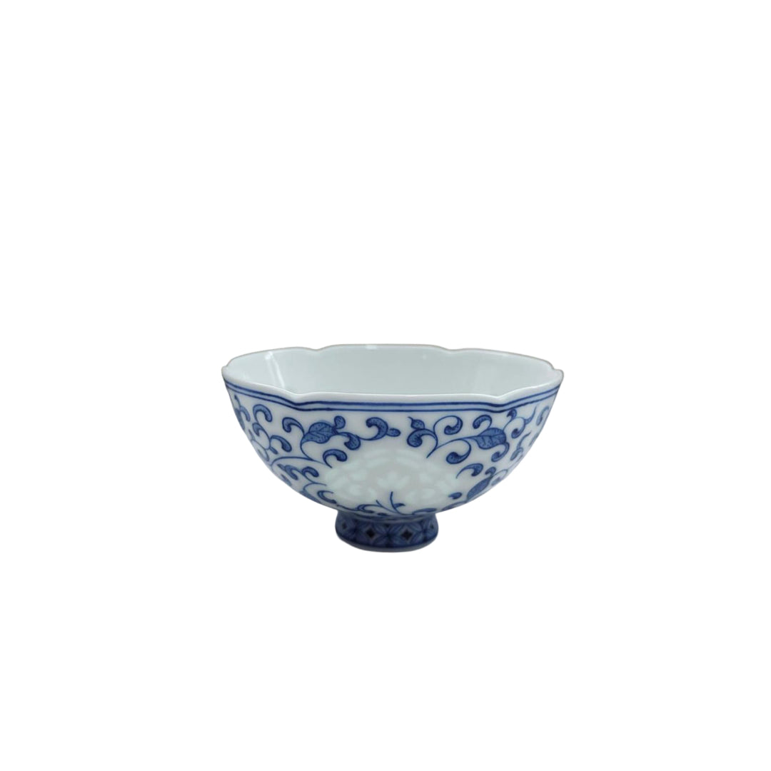 Blue and White Linglong Master Tea Cup