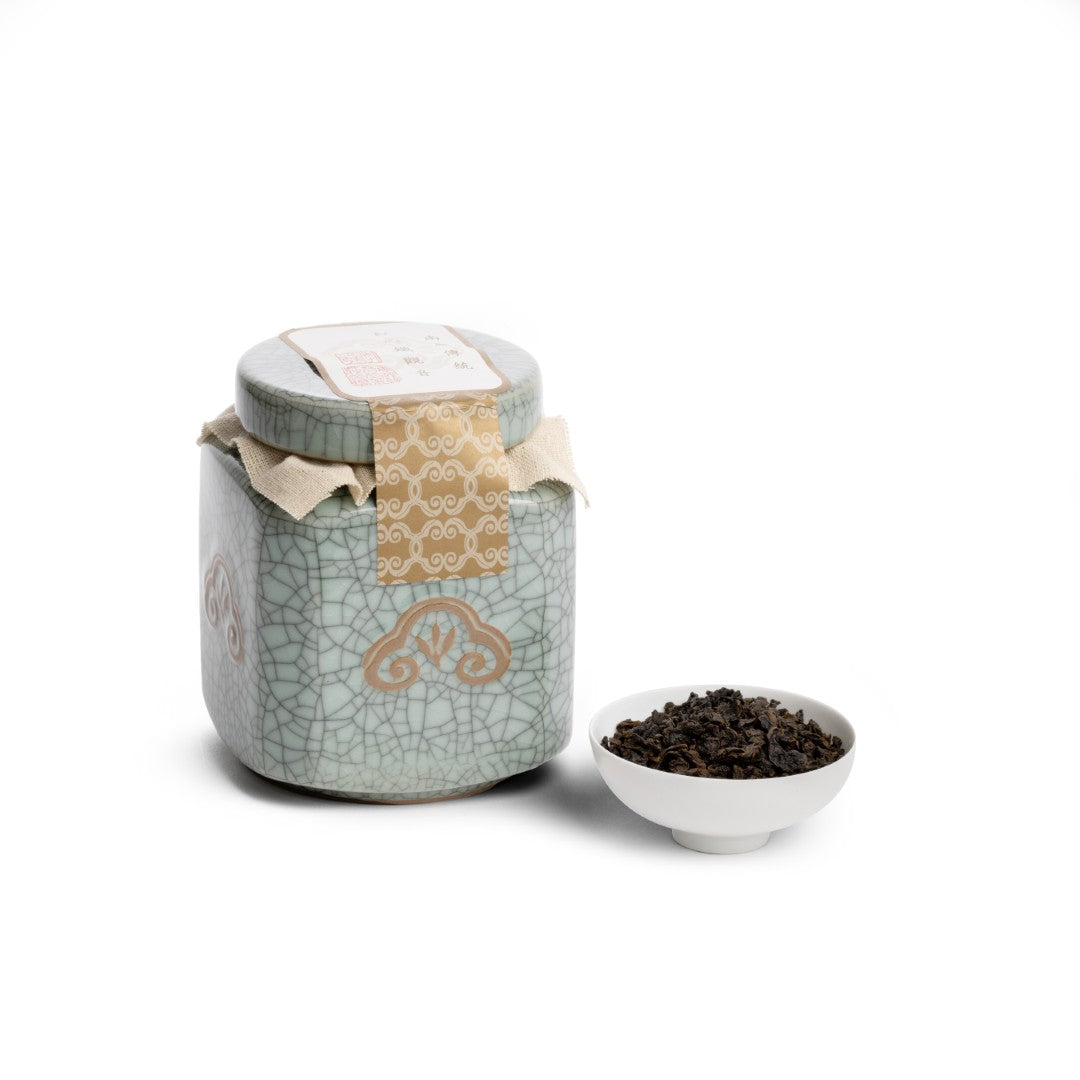 Longquan Celadon Tin - Nanyan Traditional Red Core TIE GUAN YIN (2025 Autumn Tea)