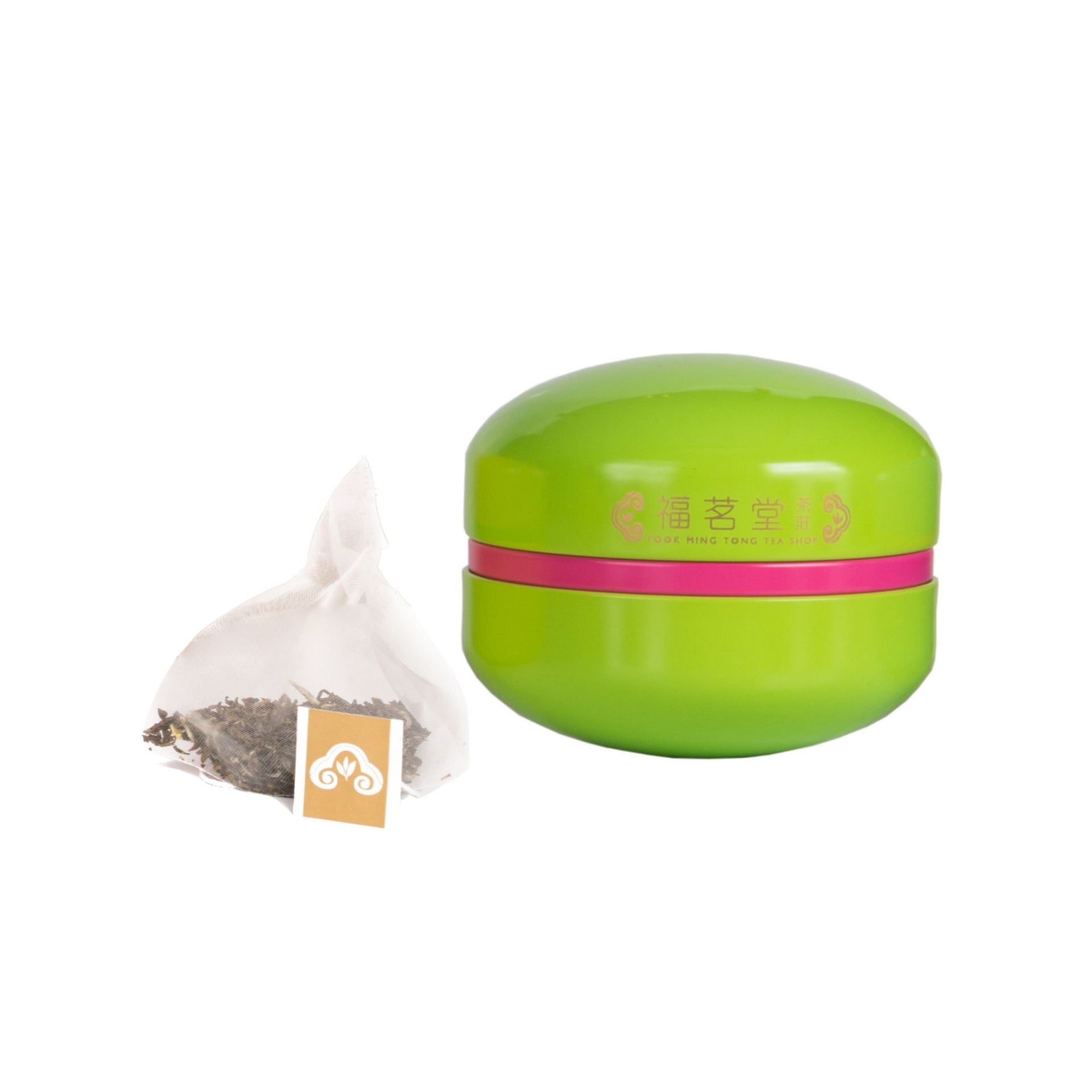 Macaron (Green)-JASMINE Tea Bag (8 Per Tin)