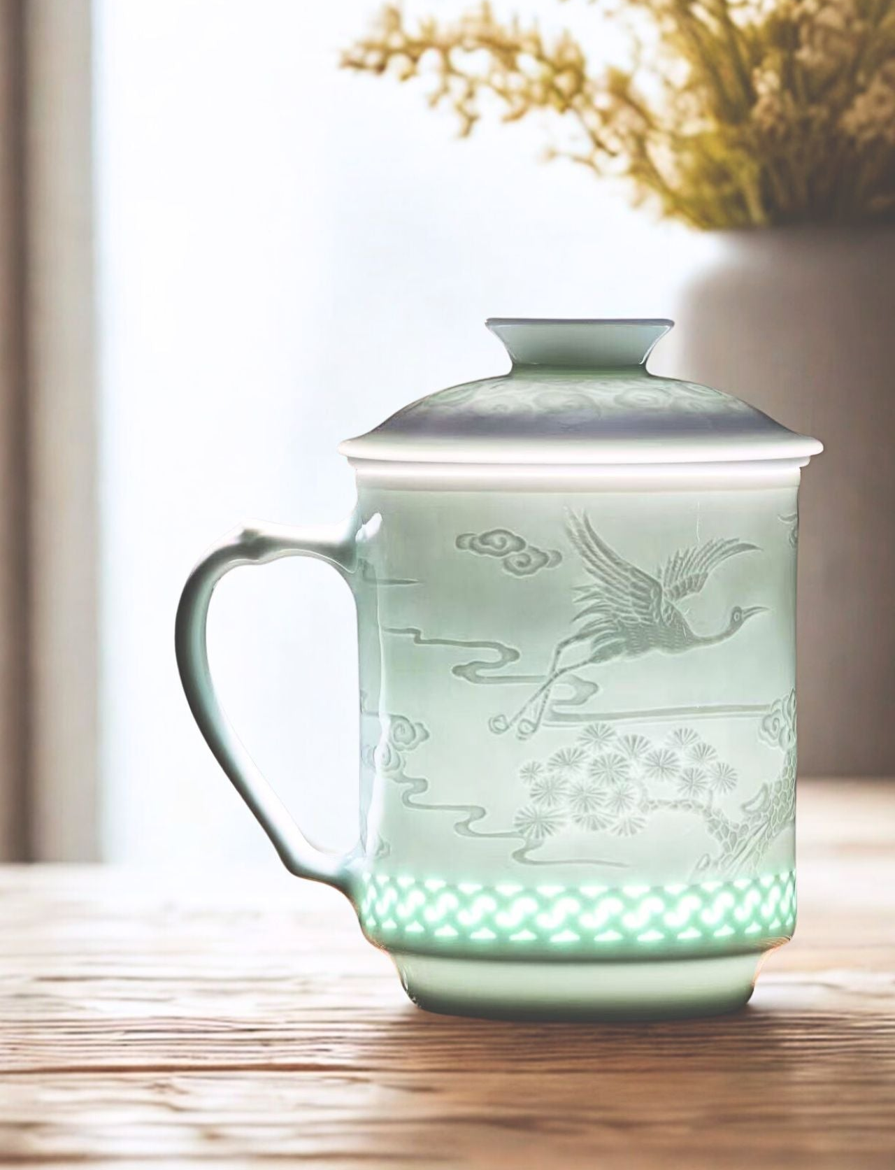 龍鳳呈祥茶隔杯