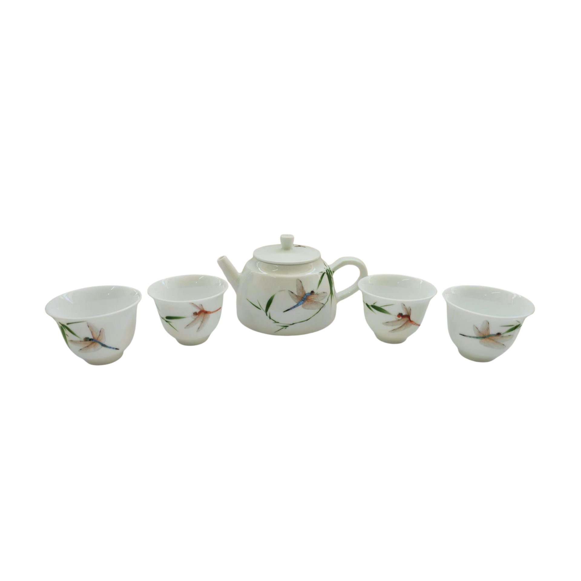 Soaring to the Skies Teaware Set (Teapot with Four Tea Cups)